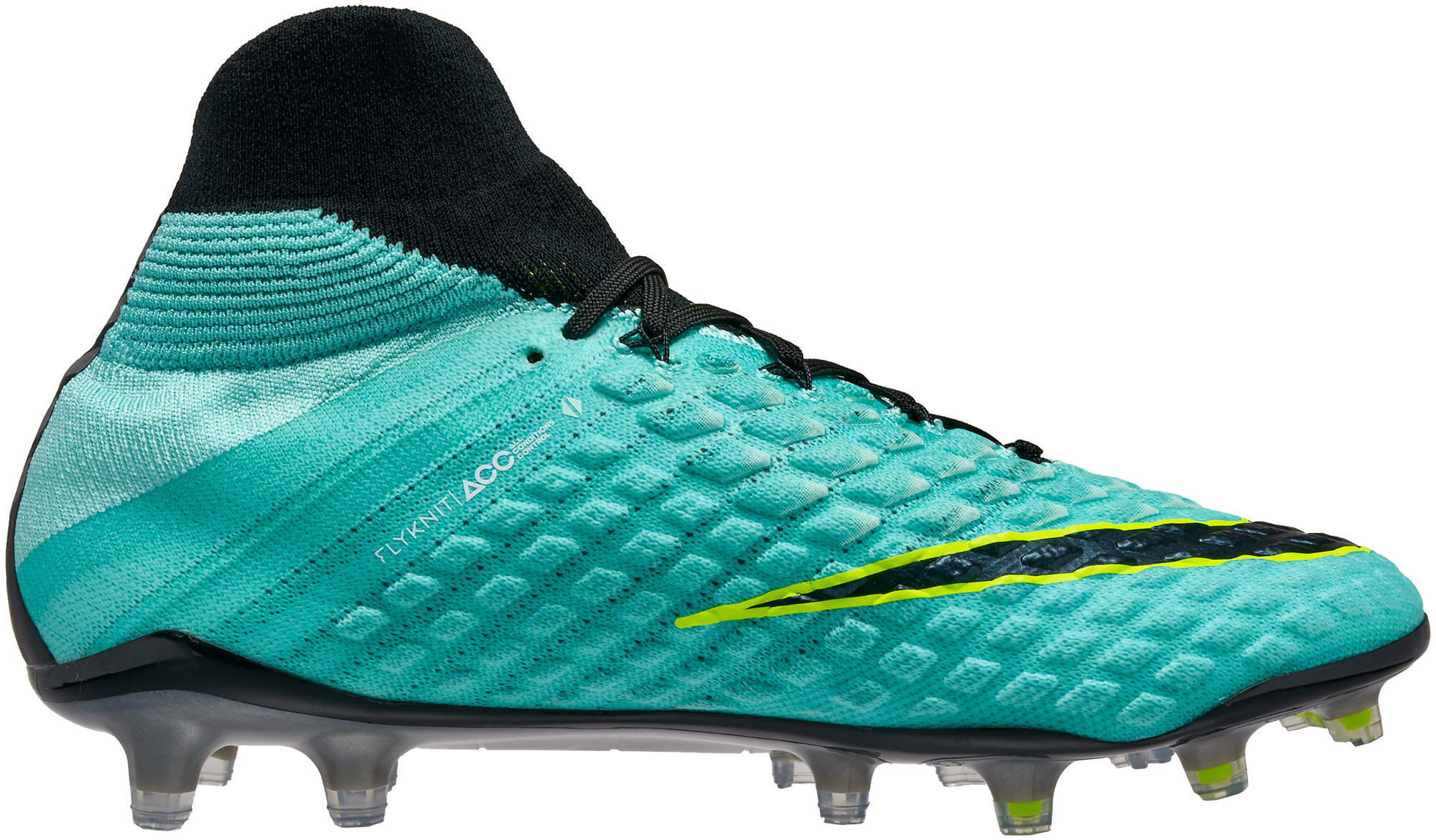 Nike Womens Hypervenom Phantom III DF FG - Light Aqua & White - Soccer ...