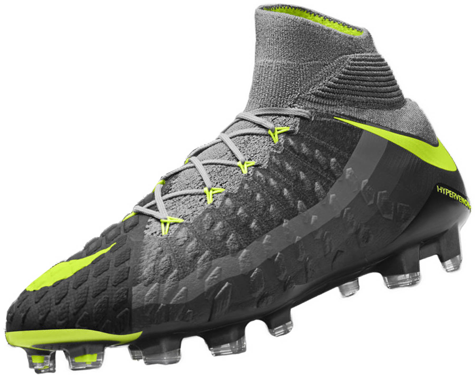 Nike Hypervenom Phantom III DF FG Soccer Cleats SE Wolf Grey