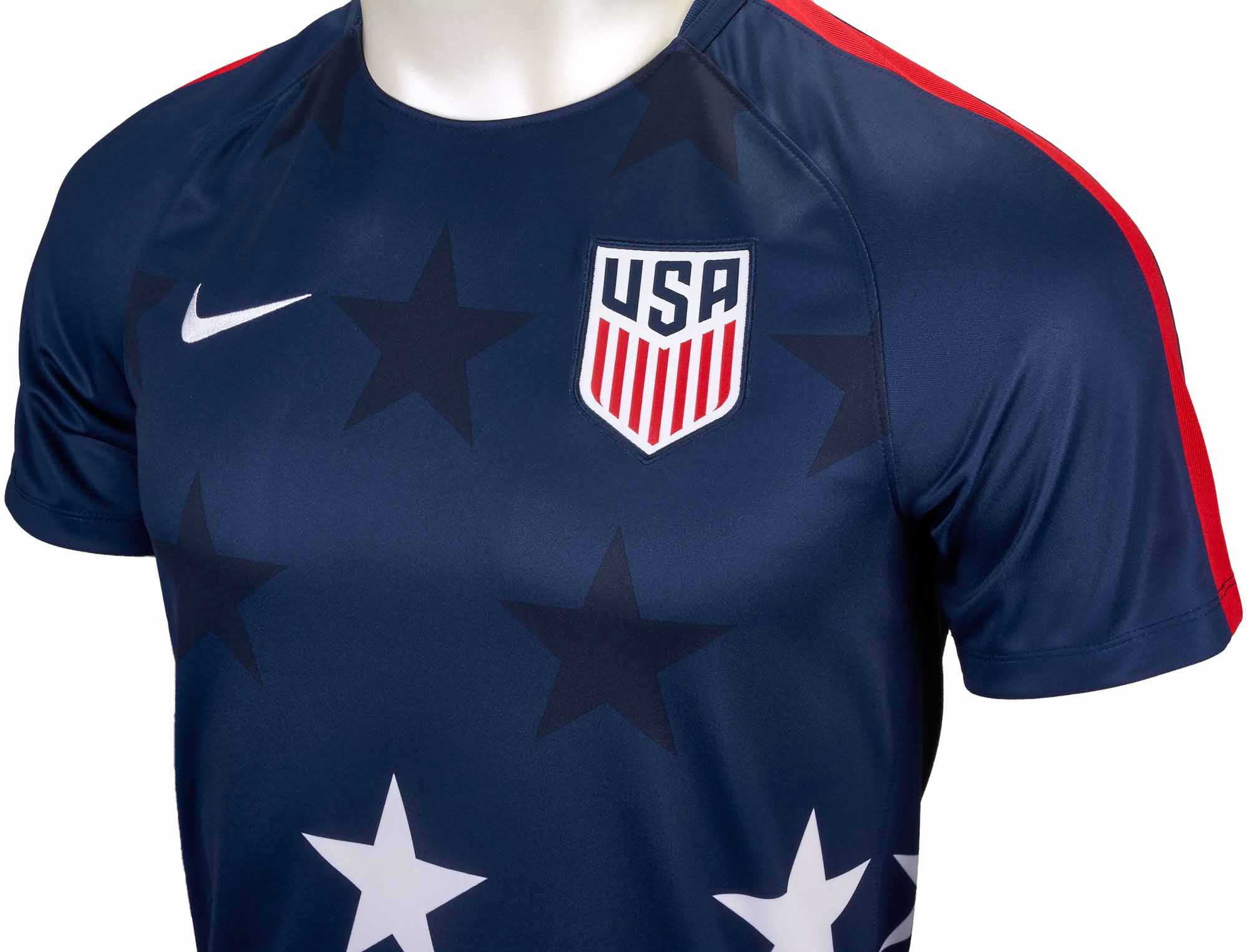Nike USA Gold Cup Pre-Match Top - Midnight Navy & University Red ...