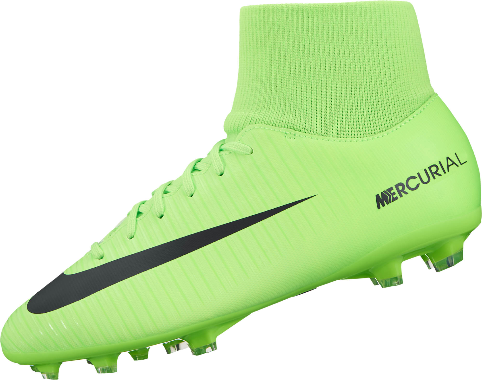 Nike Kids Mercurial Victory VI DF FG Soccer Cleats Electric Green