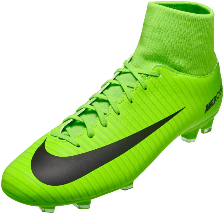 Nike Mercurial Victory VI DF FG Soccer Cleats Electric Green & Flash