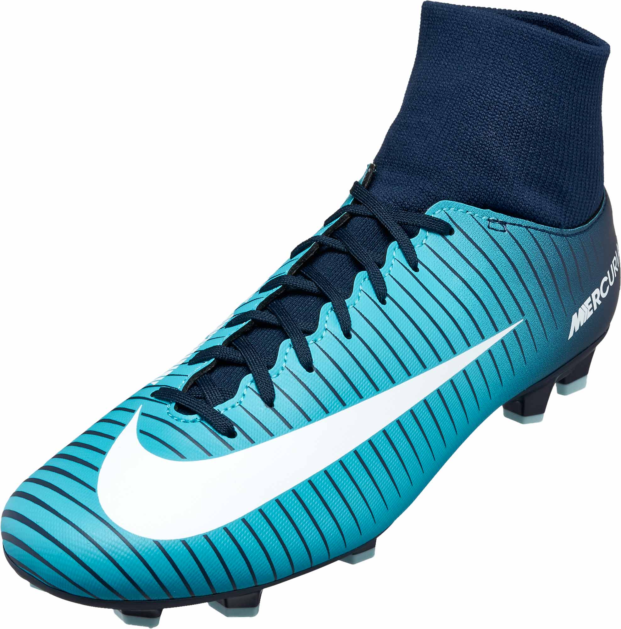 Nike Mercurial Victory VI DF FG - Obsidian u0026 White - Soccer Master
