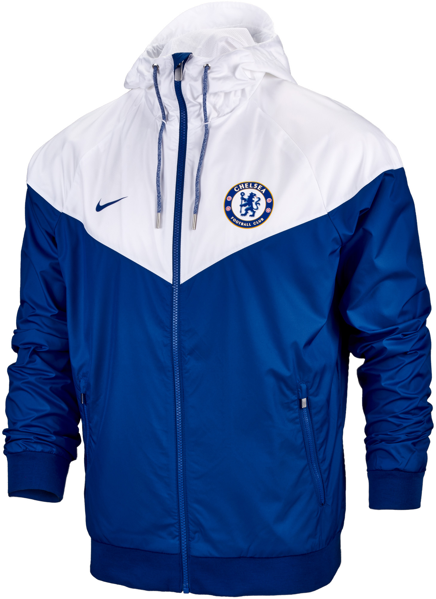 nike blue and white jacket