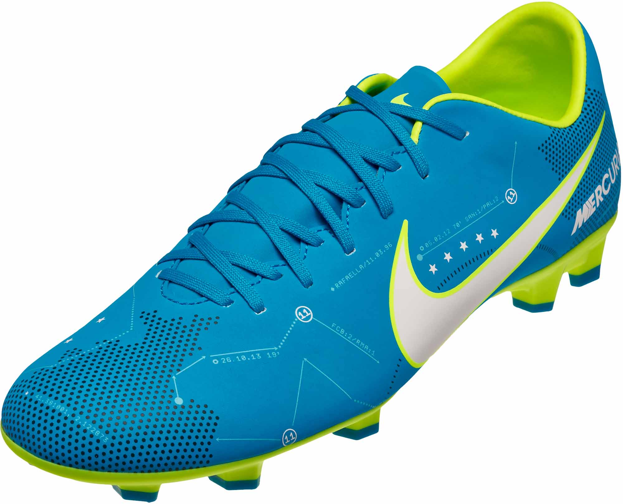 Nike Mercurial Victory VI FG Soccer - Neymar - Blue Orbit & White - Soccer Master