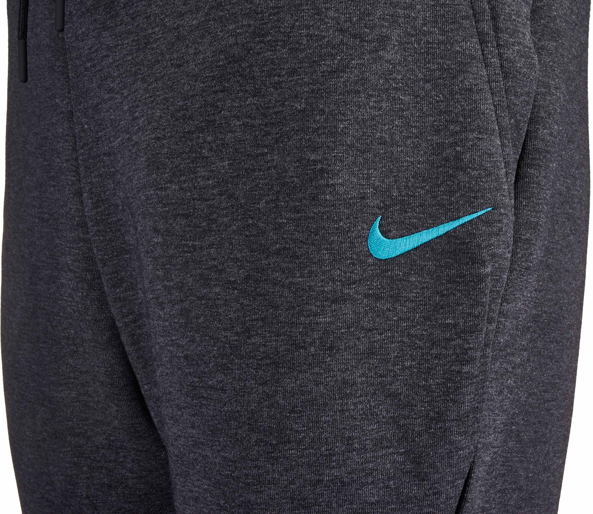 Nike Chelsea Tech Fleece Jogger Pants - Black Heather & Omega Blue ...