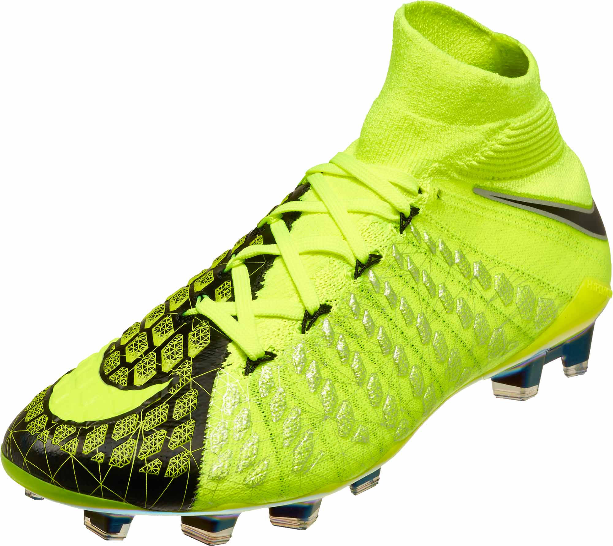 Nike Kids Hypervenom Phantom III DF FG EA Sports Volt Black
