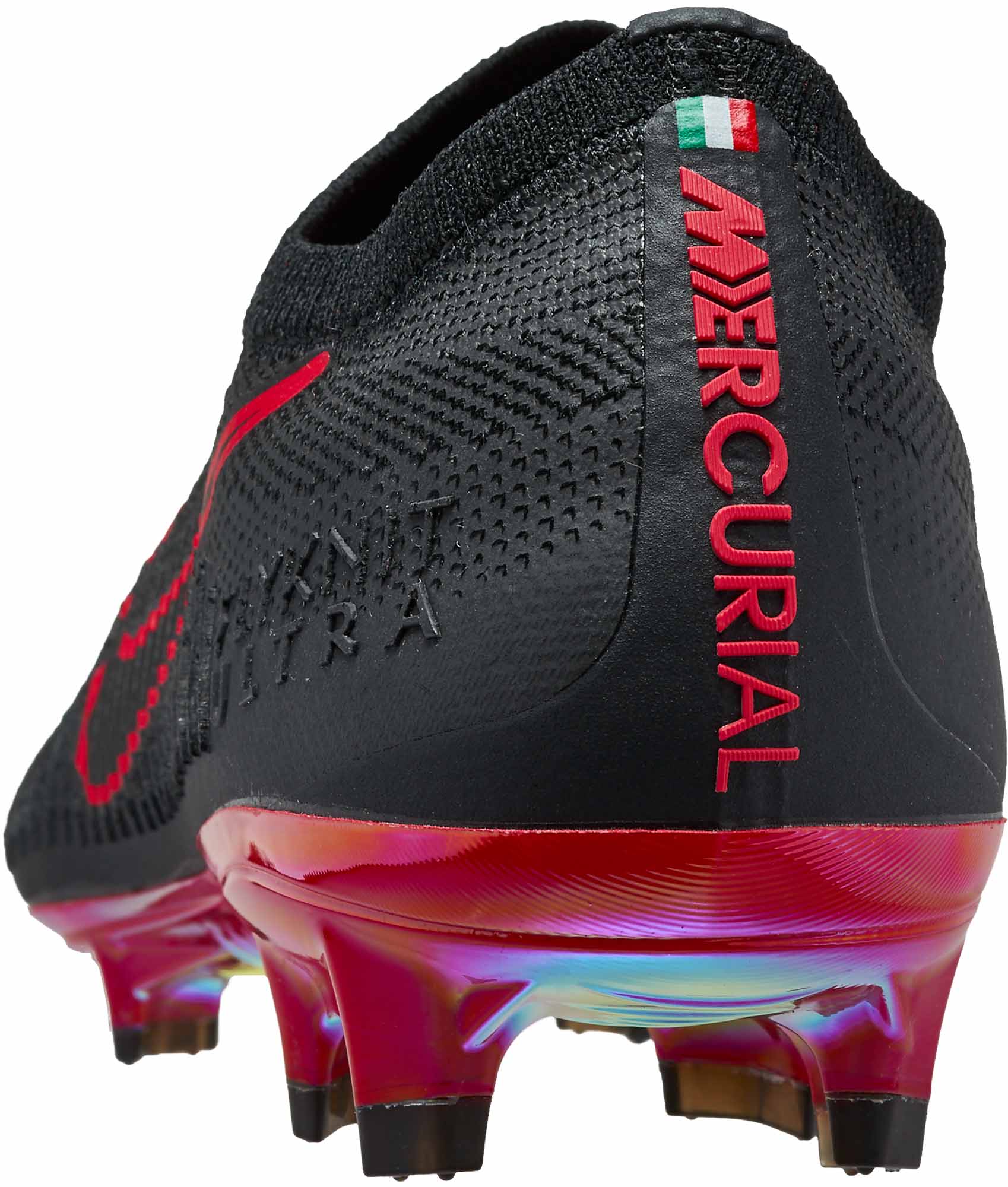 nike mercurial vapor flyknit ultra fg black red