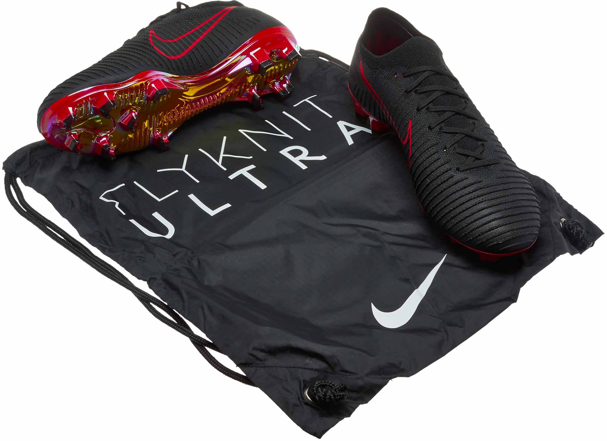 Nike Flyknit Ultra FG - Black & University Red - Master