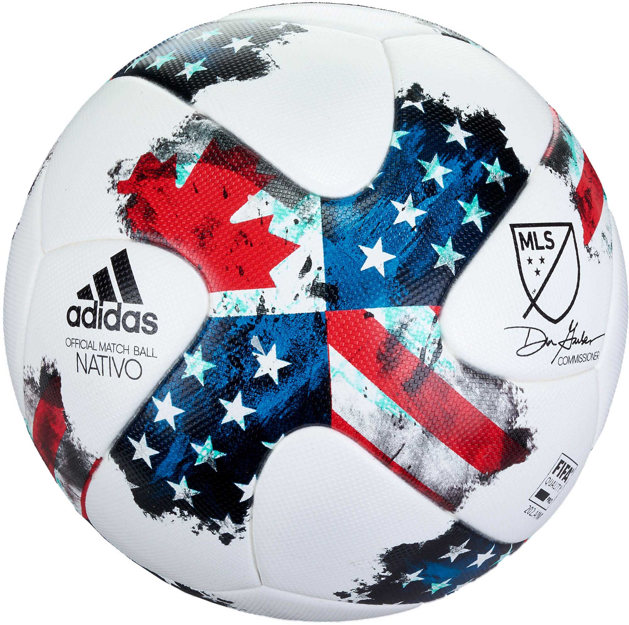 adidas MLS Nativo 17 Official Match Ball - White & Red - Soccer Master