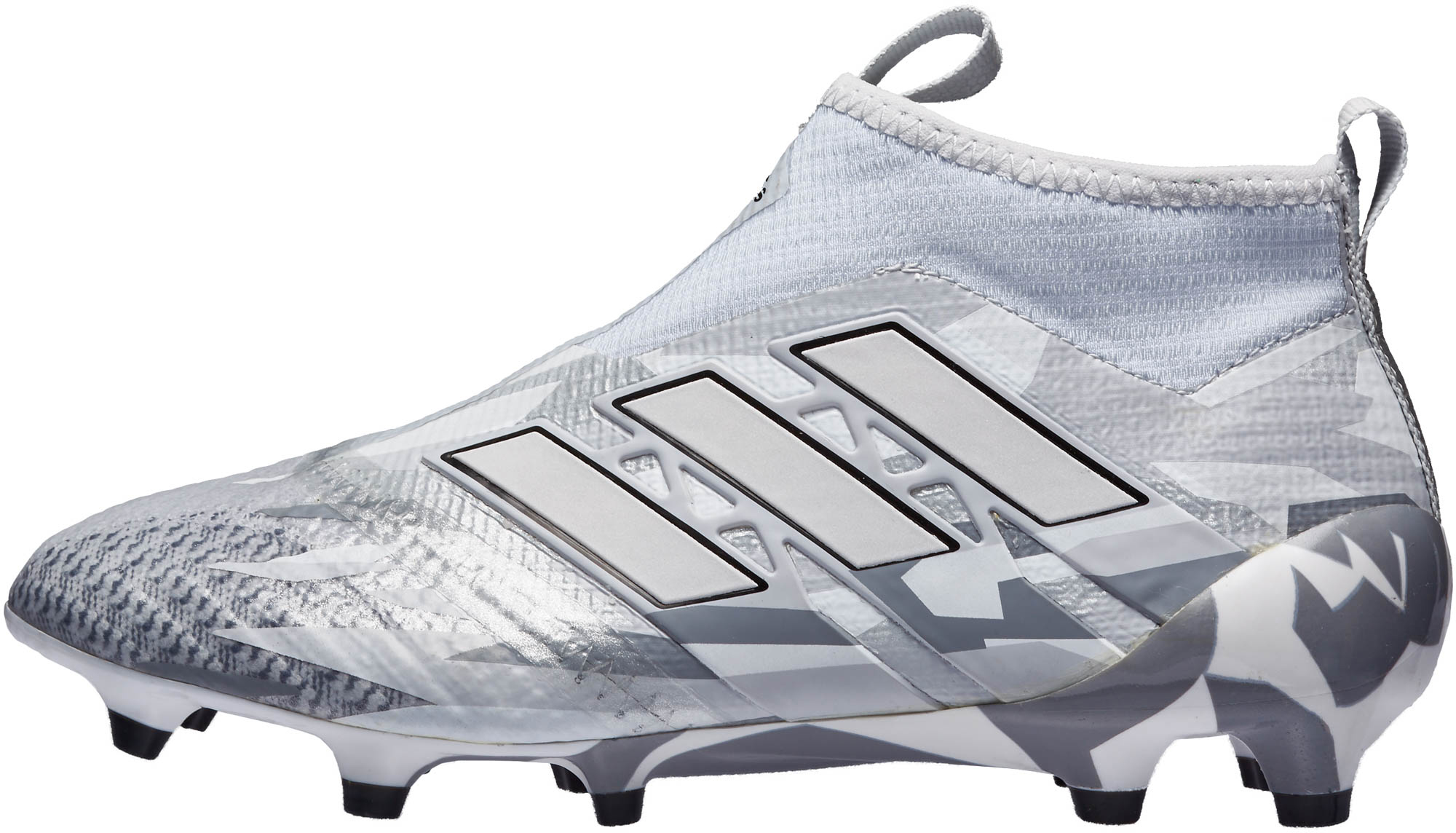 adidas Kids ACE Purecontrol FG Soccer Cleats Clear Grey & White Master