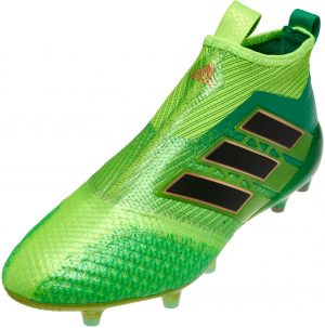 compuesto Posicionar Ru adidas ACE 17+ Purecontrol FG Soccer Cleats - Solar Green & Black - Soccer  Master