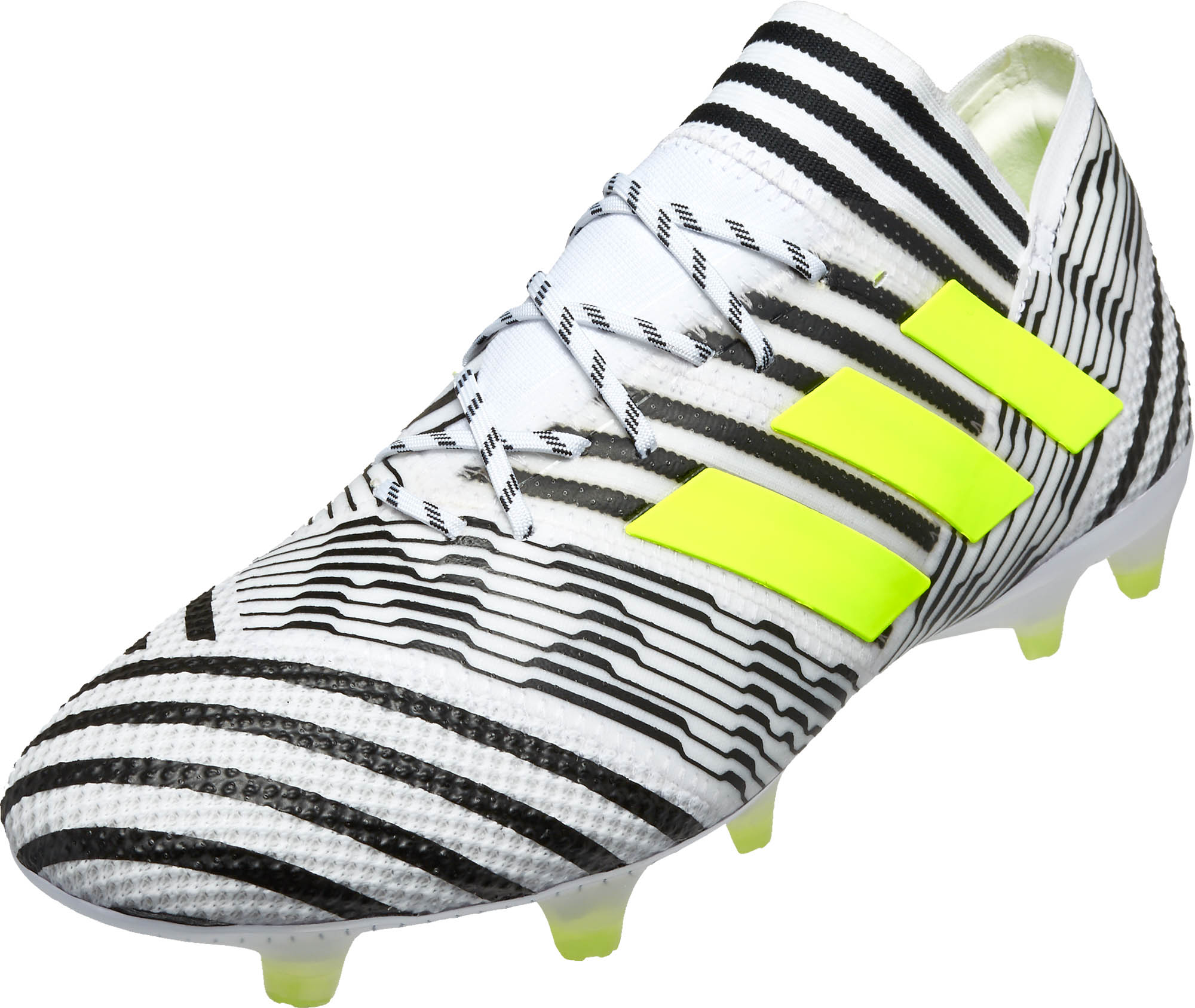 adidas Nemeziz FG - White & Solar Yellow - Soccer Master