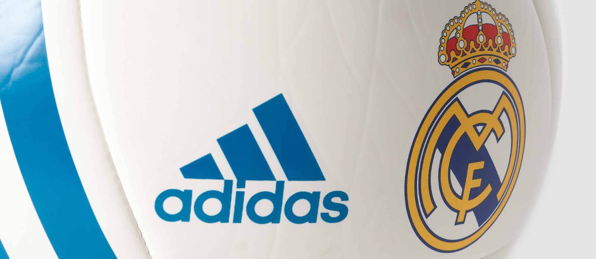 adidas Real Madrid Ball - White & Vivid Teal - Soccer Master