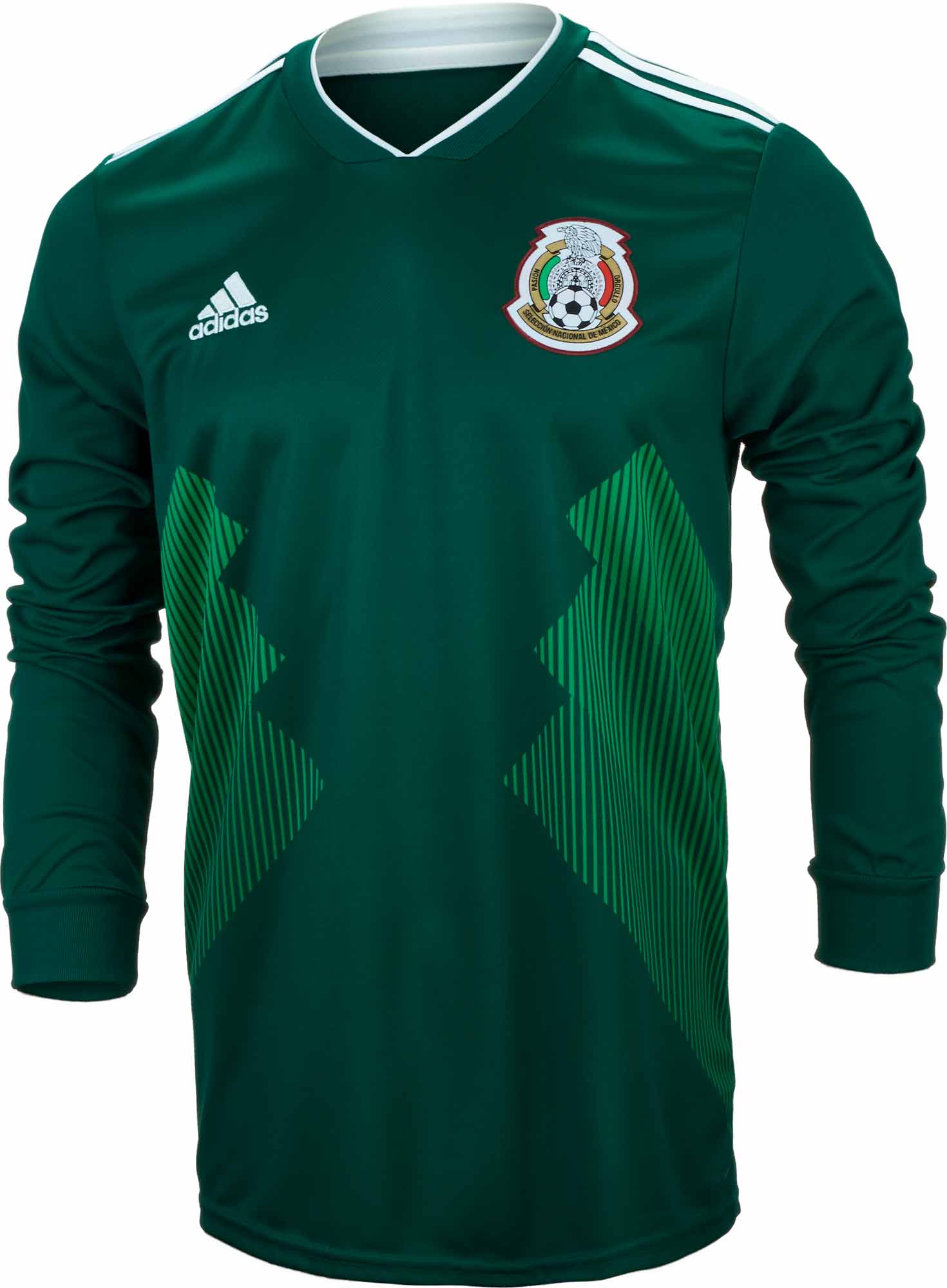 adidas Mexico L/S Home Jersey 201819 Soccer Master