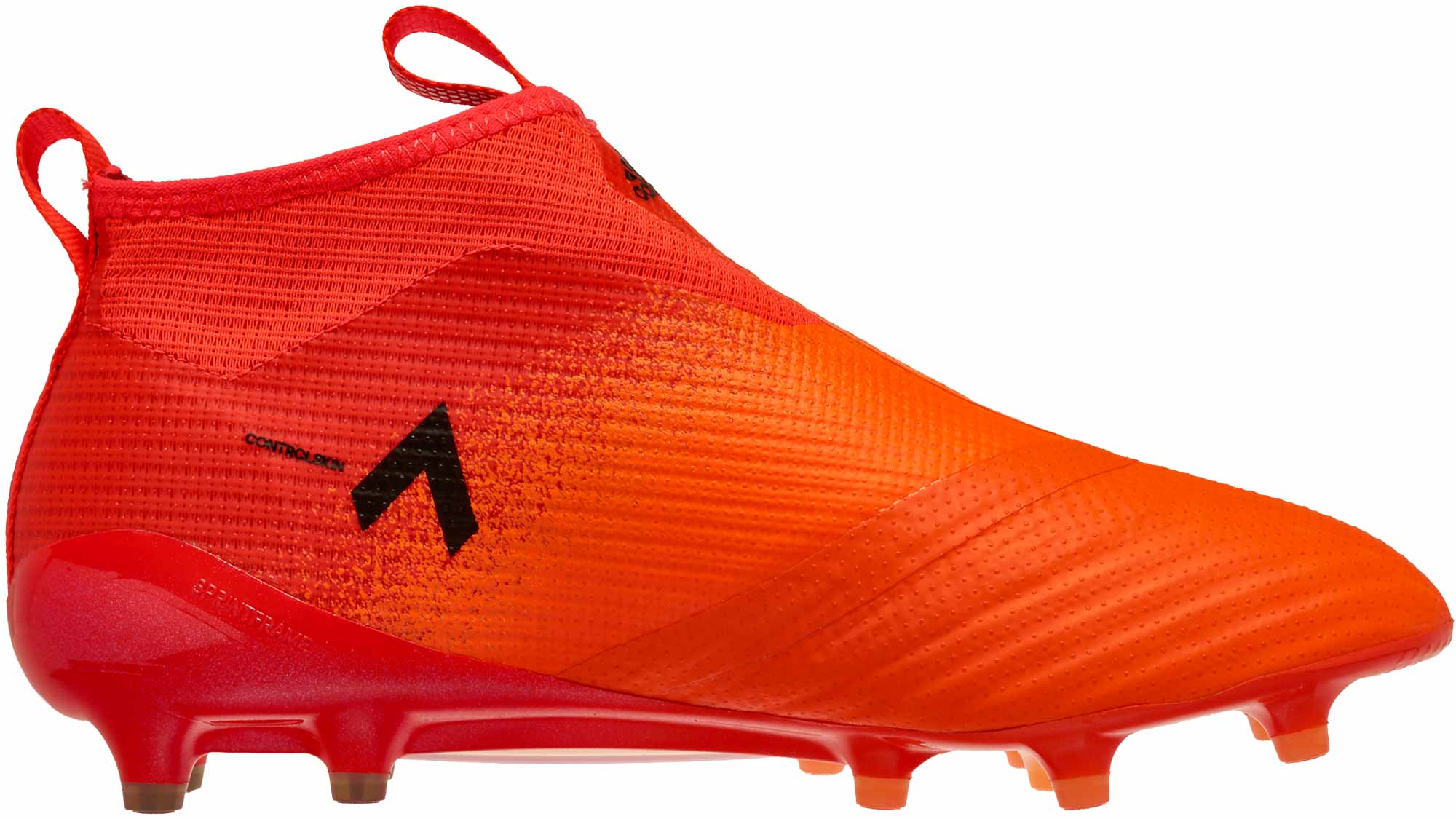 orange soccer boots