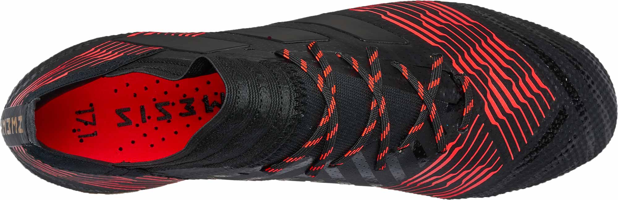 Adidas nemeziz top black and red