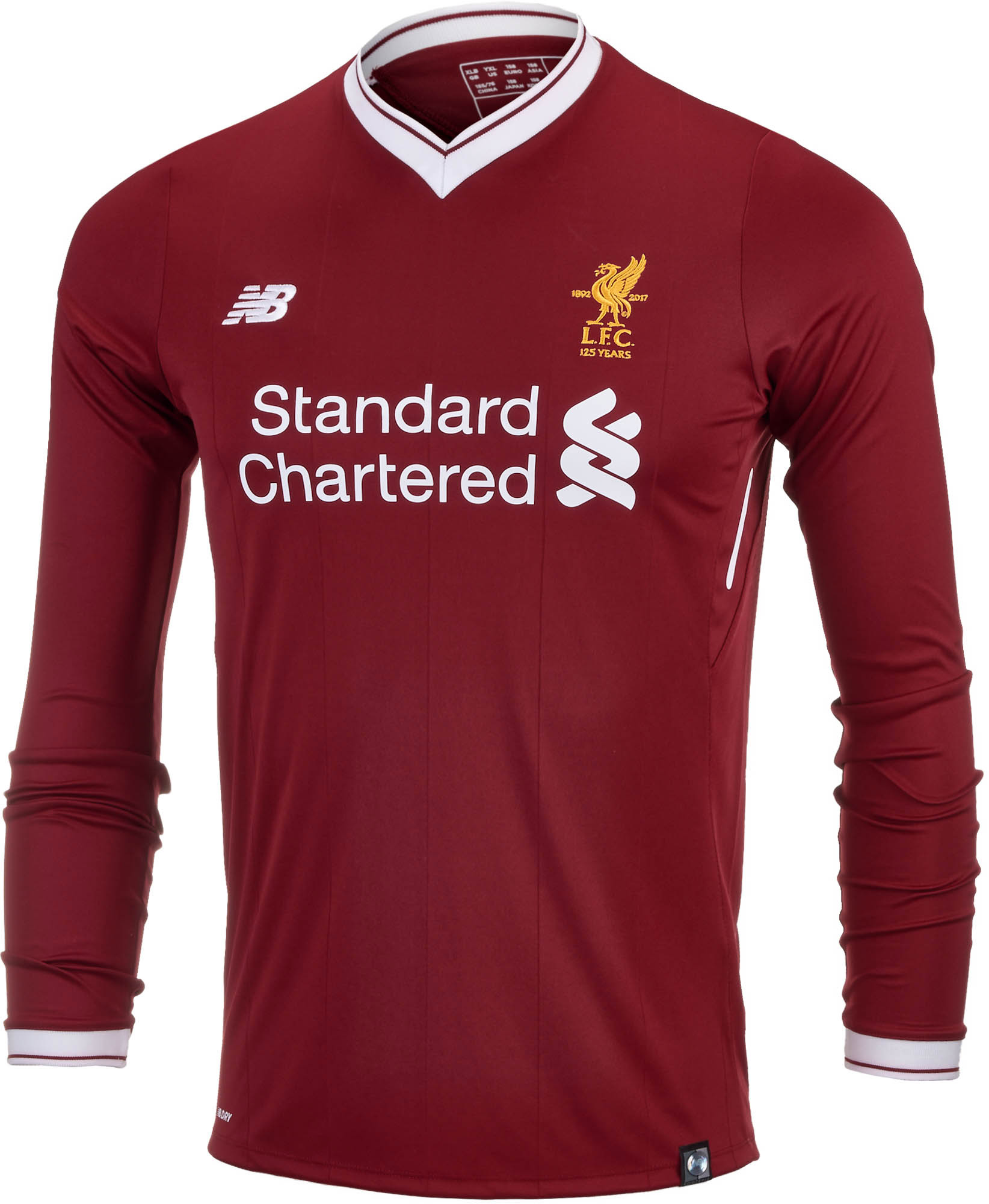 New Balance Kids Liverpool L/S Home Jersey 2017-18 - Soccer Master