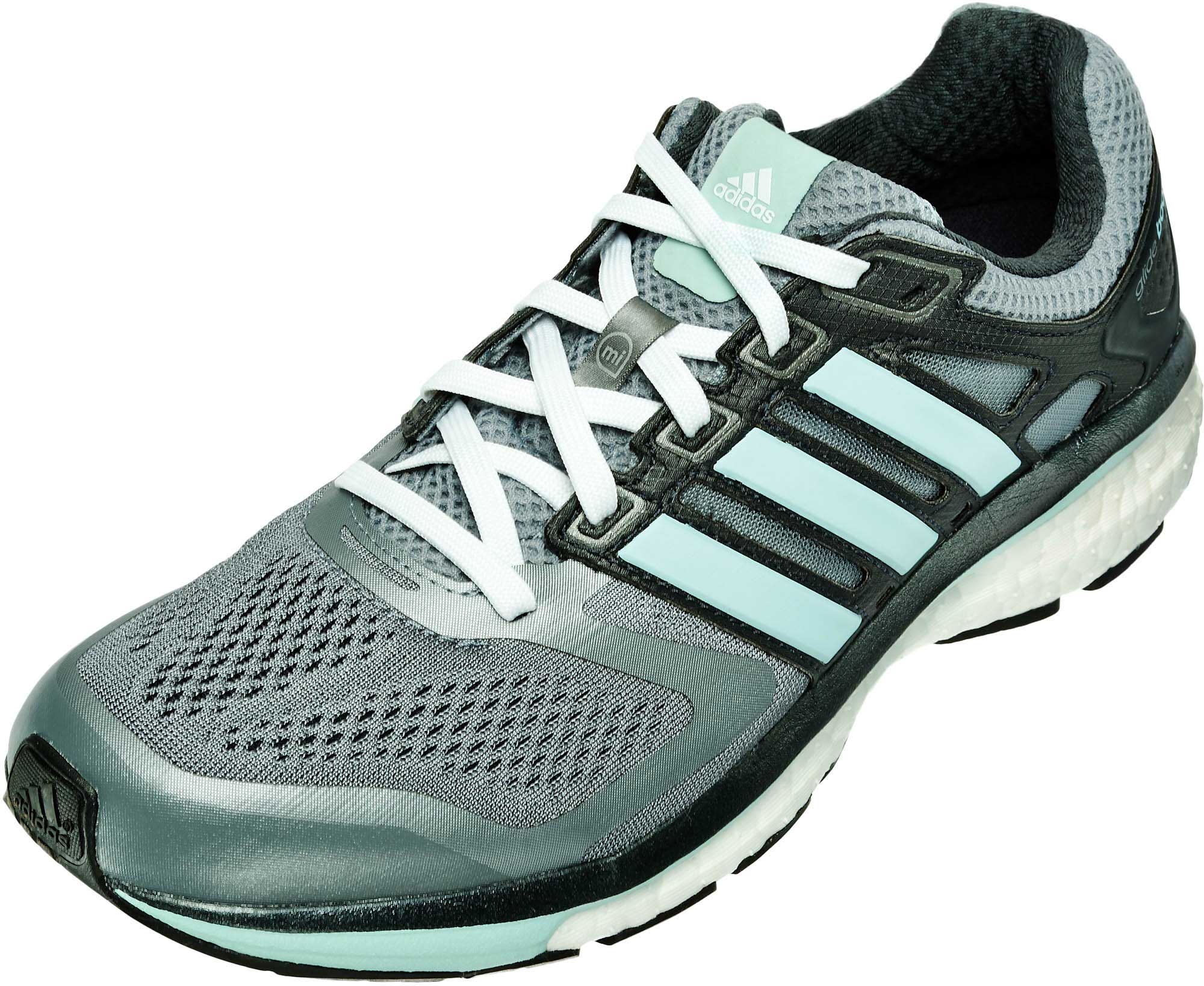 adidas Women's Supernova Glide 6 Boost Running Shoes - Grey/Mint
