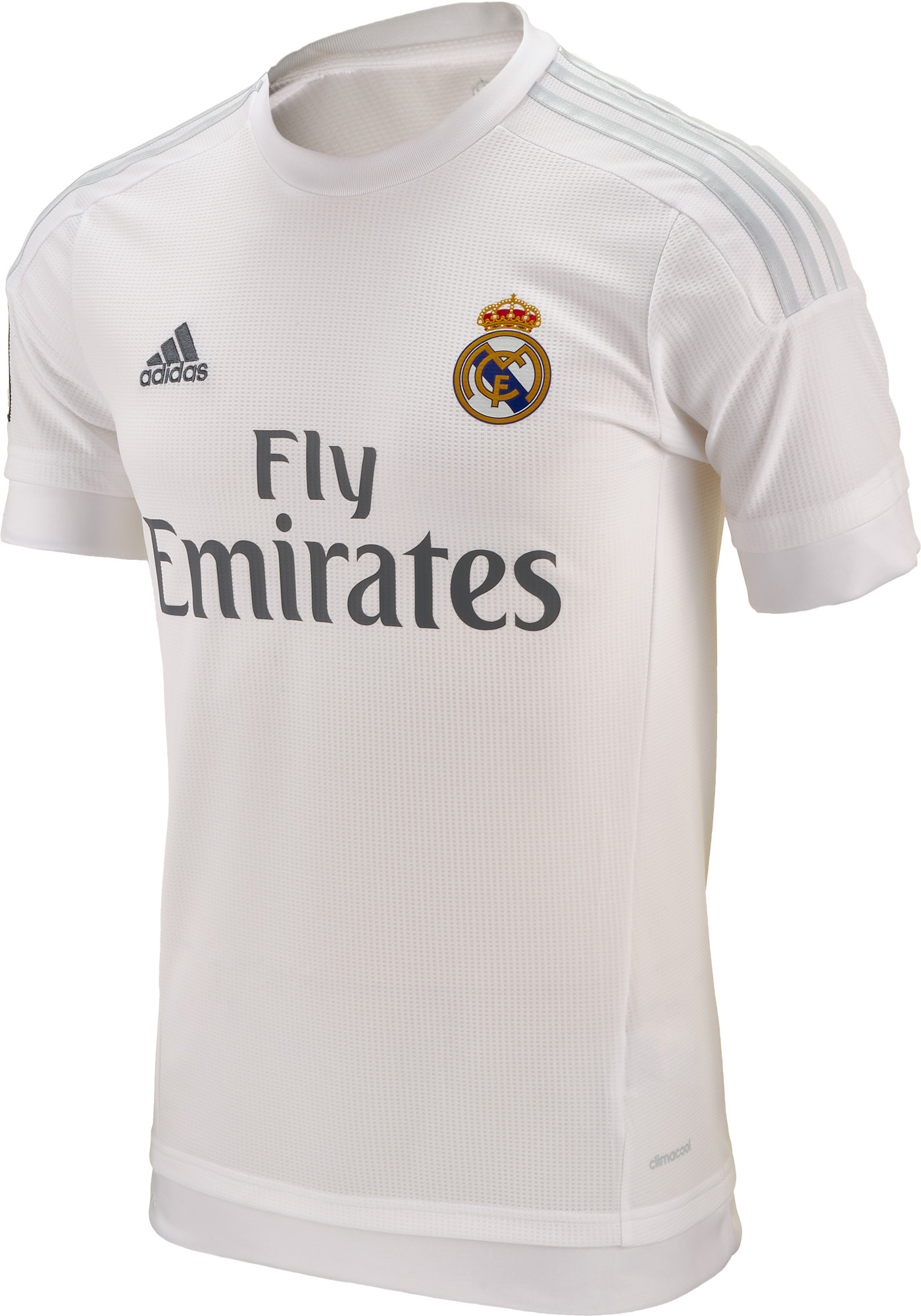 adidas Men's Real Madrid 15/16 Champions Home Jersey White/Clear
