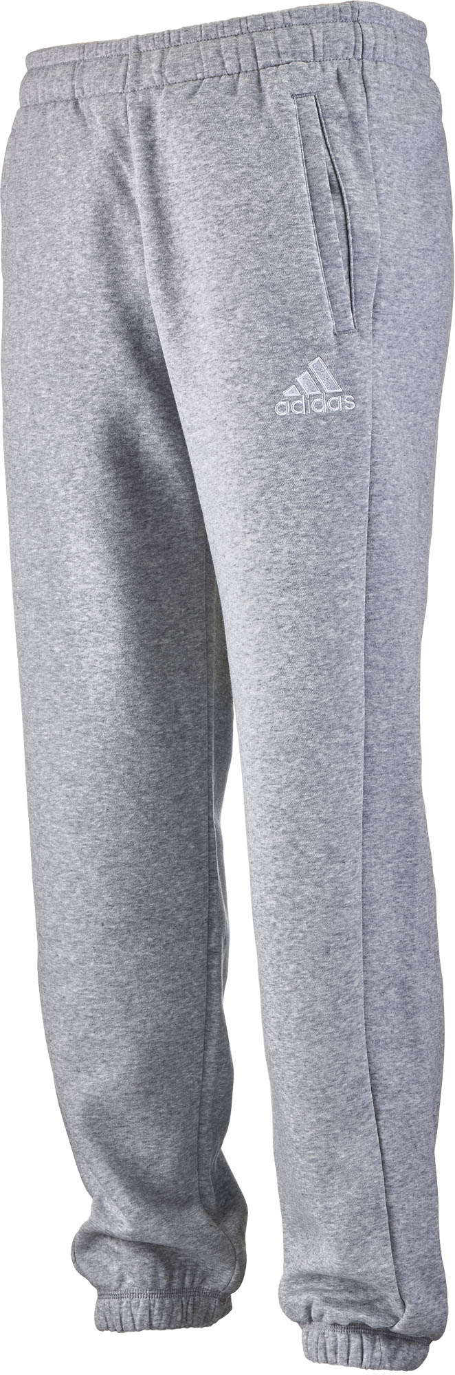 adidas Kids Core 15 Sweatpants - Medium Grey Heather & White - Soccer Master