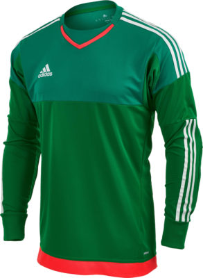adidas Top Goalkeeper Jersey - Green and White - Soccer Master