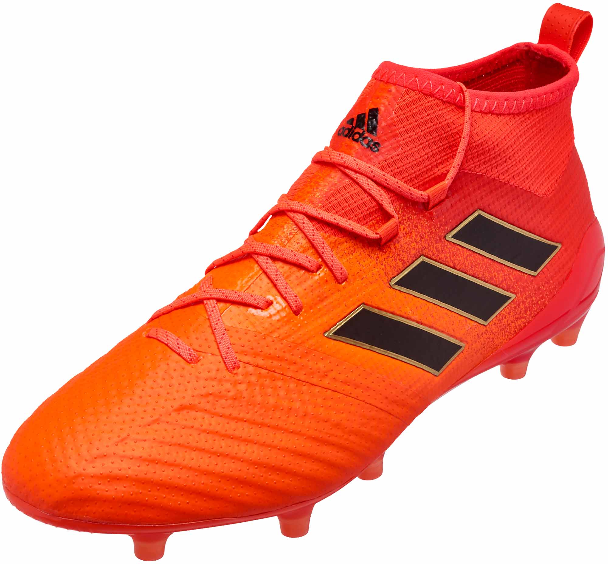 orange soccer boots