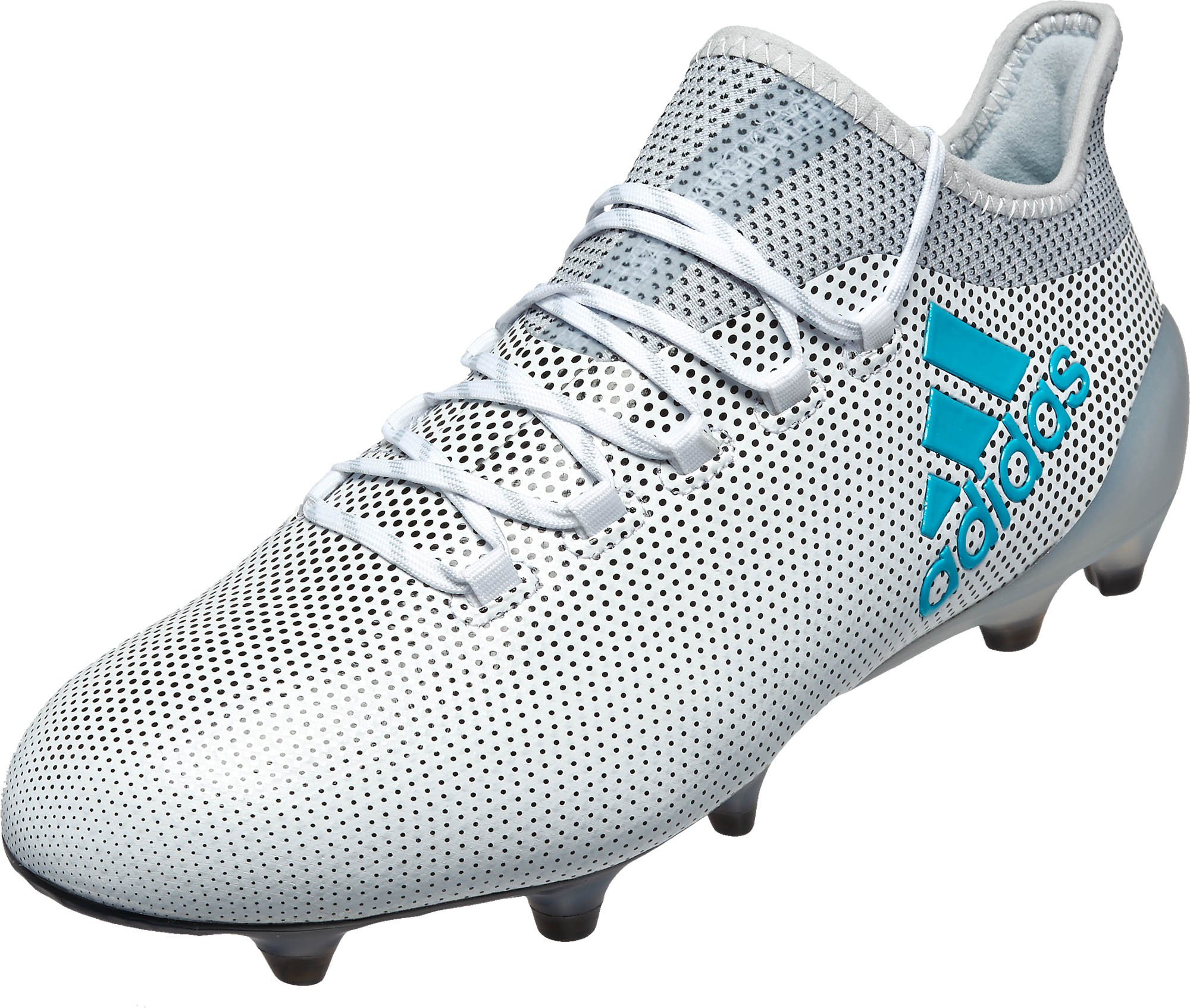 adidas X 17.1 FG Soccer Cleats - White Energy Blue - Soccer Master
