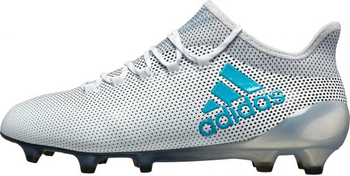 adidas X 17.1 FG Soccer Cleats White Energy Blue Soccer Master