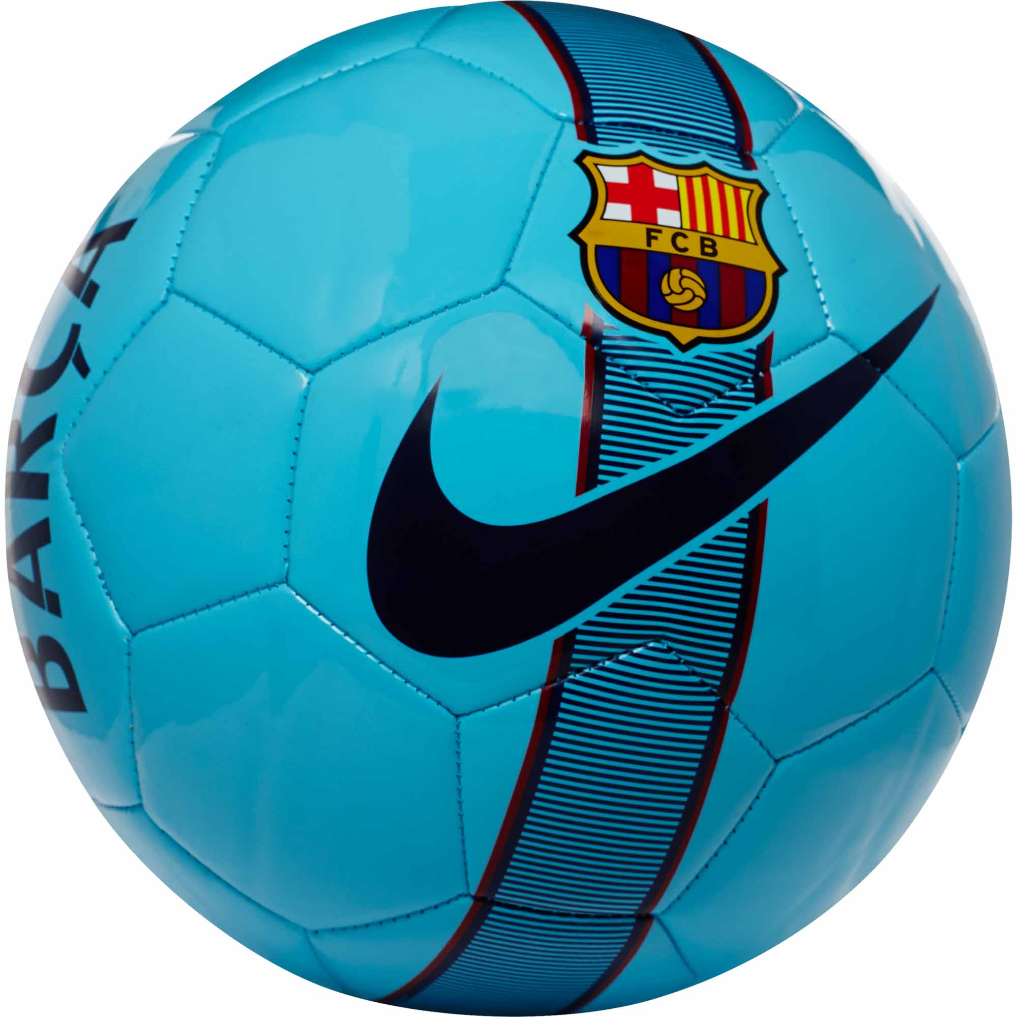 Nike Barcelona Supporters Soccer Ball - Blue & Noble Red - Soccer Master