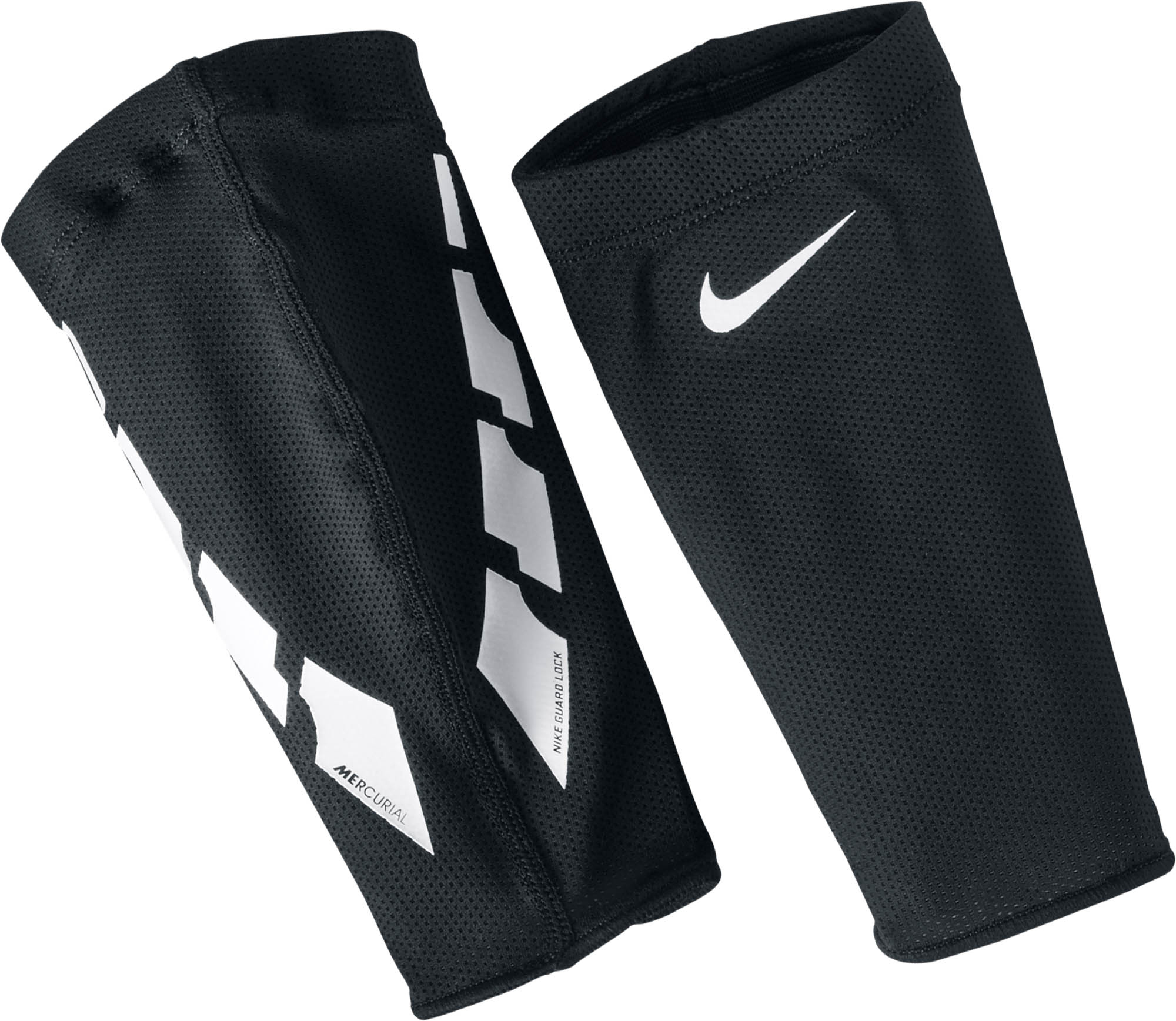 Nike Elite Guard Sleeves - Black & White - Soccer Master