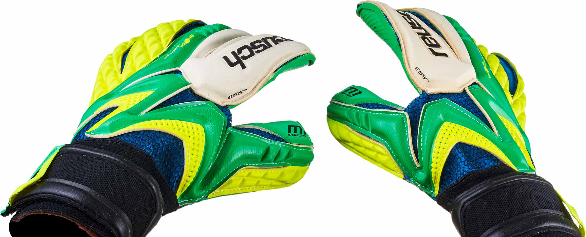 Blue Details about   Reusch Waorani Deluxe M1 Goalkeeper Soccer Gloves Size 7 White Green 