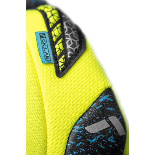 Reusch Attrakt Fusion Guardian Goalkeeper Gloves - Black & Safety Yellow with Silver - Image 6