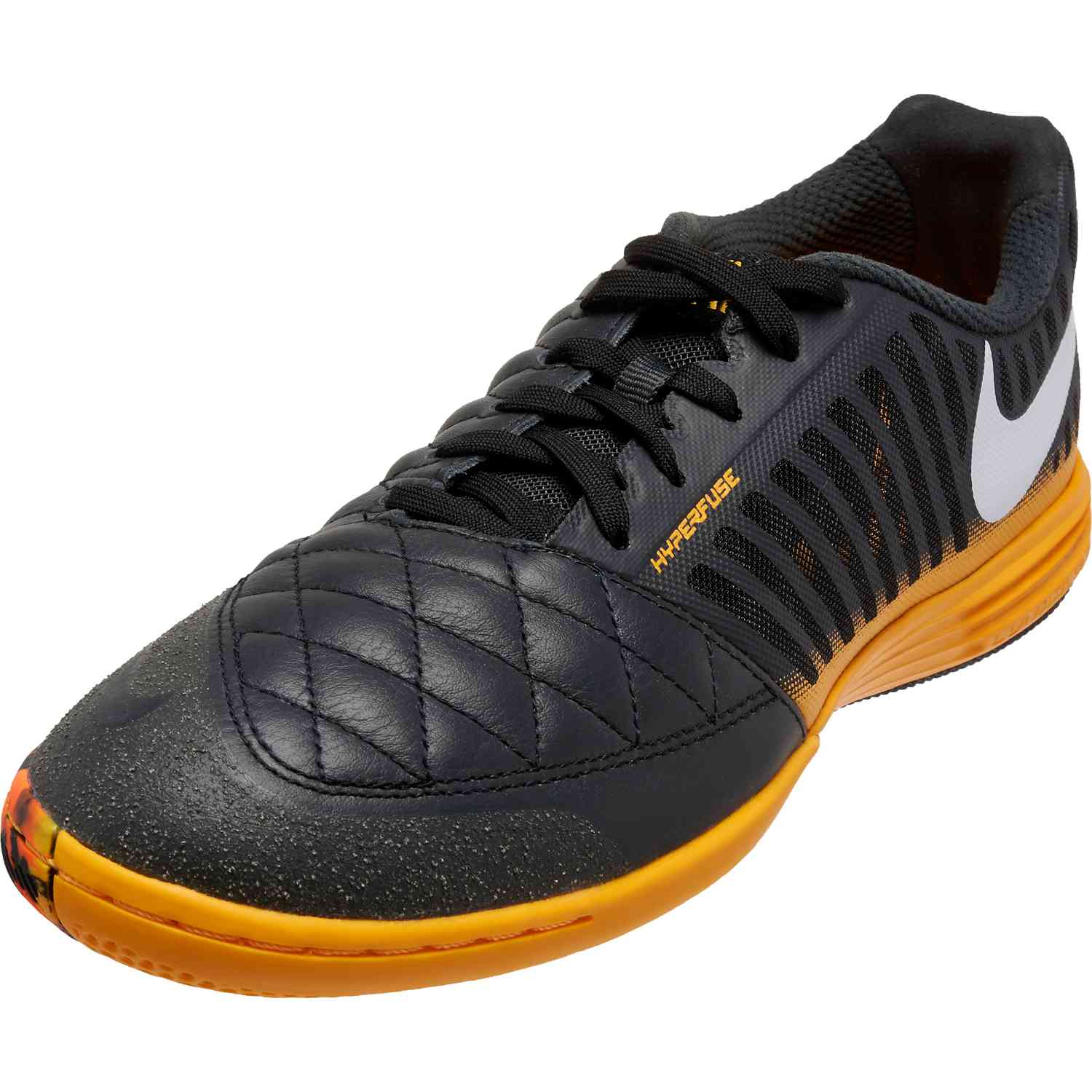 Nike Lunar Gato II Dark Smoke Grey White with Laser Orange