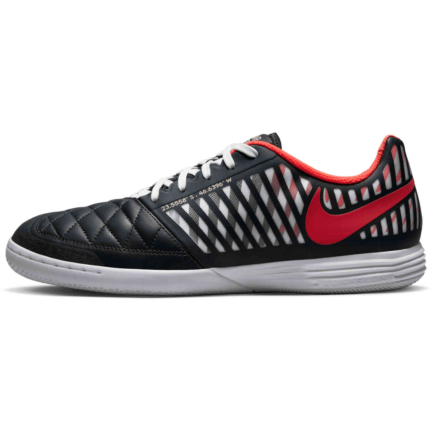 Nike Gato IC Indoor Soccer Shoes - Anthracite, Infrared 23, White & Team Gold - Soccer Master