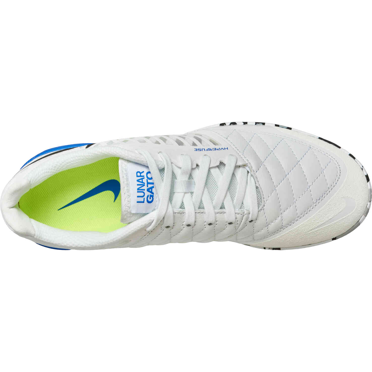 Nike Lunar Gato II IC Indoor Soccer Shoes White Black Glacier