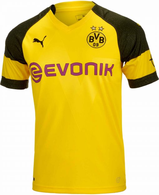PUMA Borussia Dortmund Home Jersey - Youth - Cyber Yellow