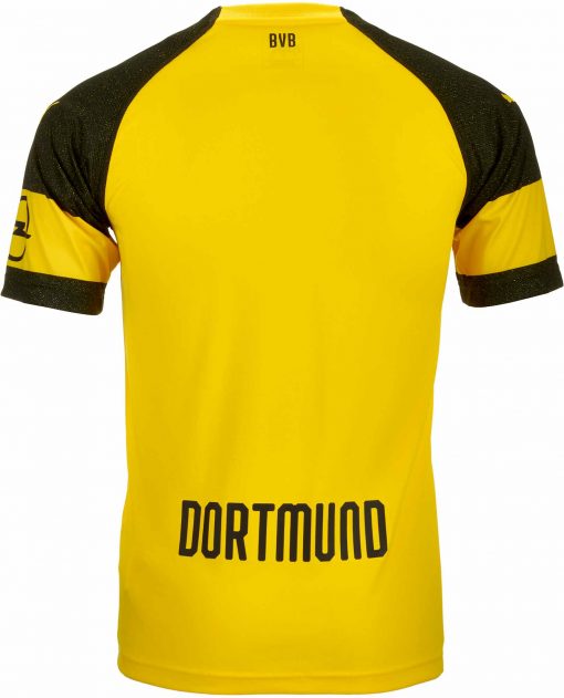 PUMA Borussia Dortmund Home Jersey - Youth - Cyber Yellow - Image 2