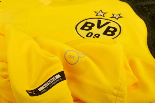 PUMA Borussia Dortmund Home Jersey - Youth - Cyber Yellow - Image 6