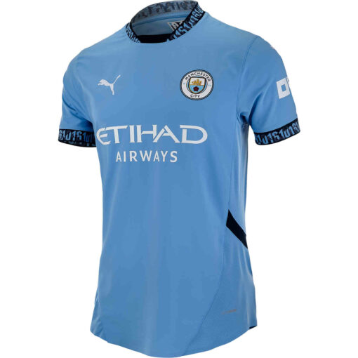 Mens Manchester City Home Authentic Jersey - 2024/25
