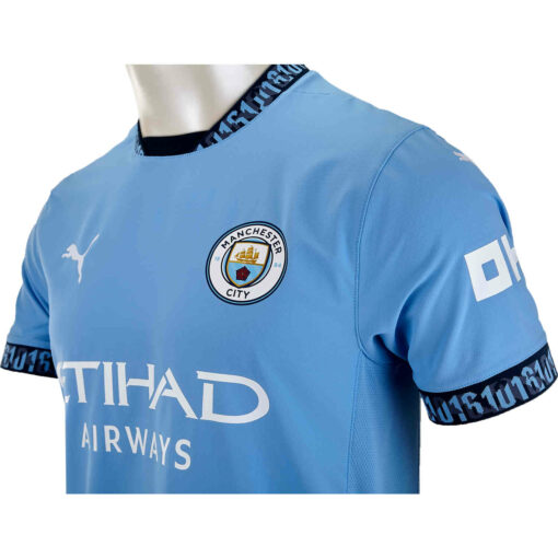 Mens Manchester City Home Authentic Jersey - 2024/25 - Image 3