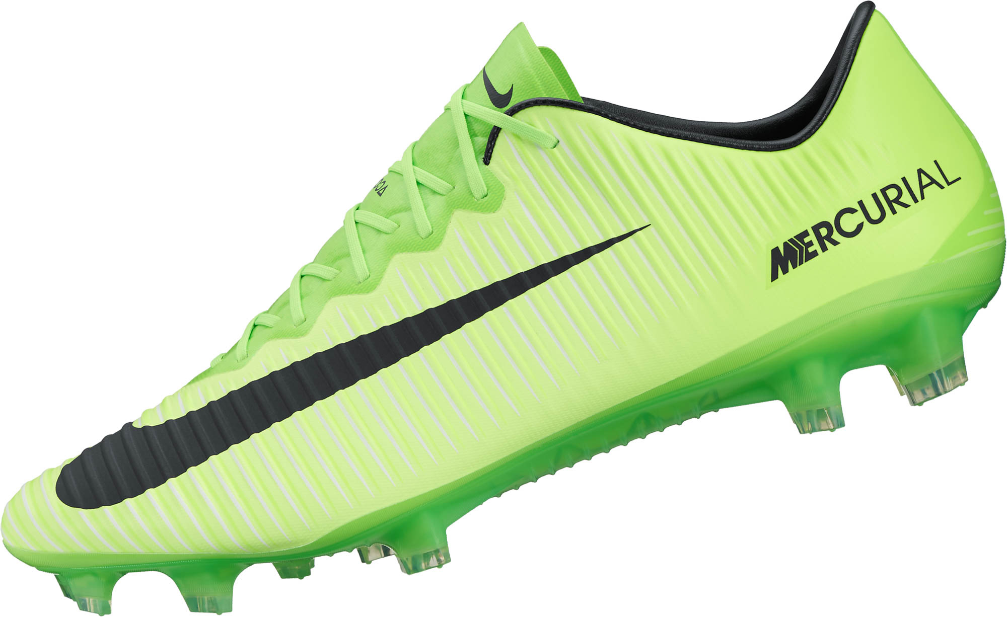 green nike soccer shoes