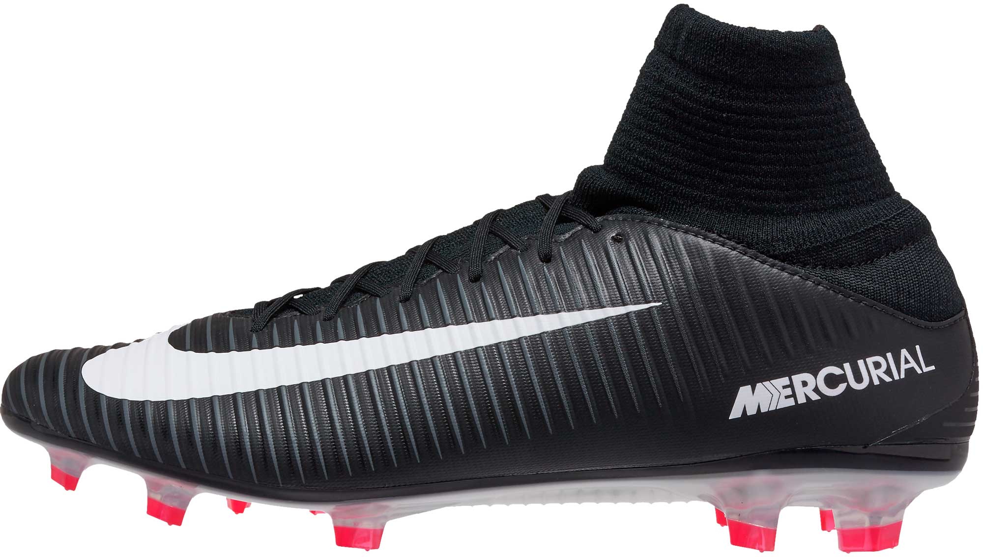 Nike Mercurial Veloce III DF FG Soccer Cleats - Black & White Soccer Master
