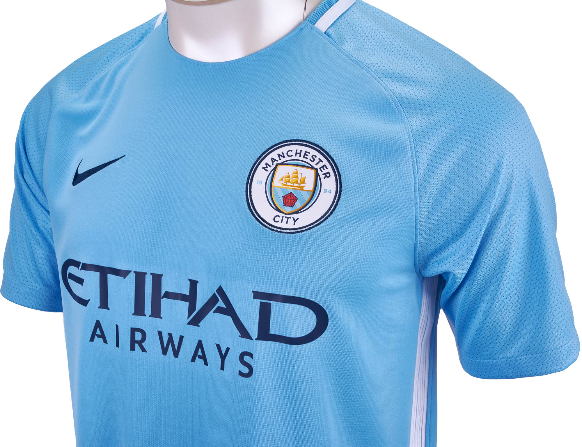 Nike Dri-Fit 2017 Manchester City Soccer Jersey #21 Medium 518730