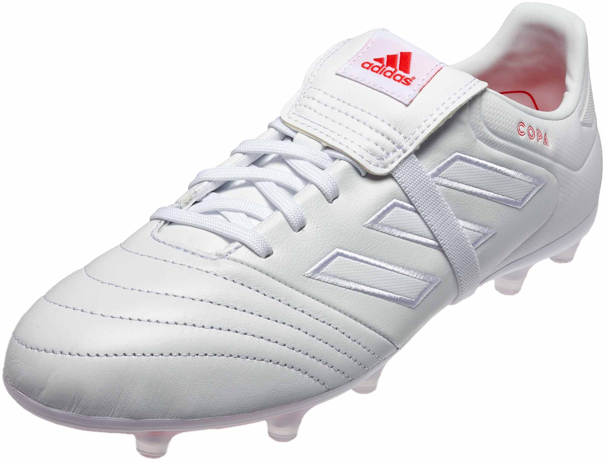 adidas Copa Gloro 17.2 FG - White & Real Coral - Soccer