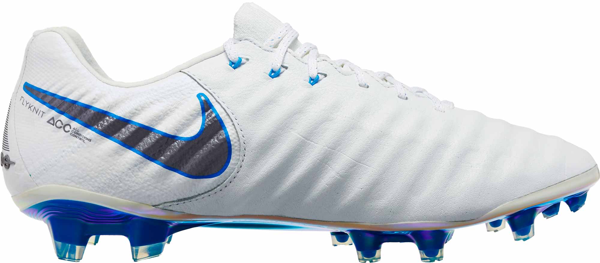 Nike Tiempo VII Elite FG - White & Metallic Cool Grey - Soccer Master