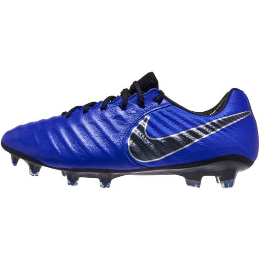 nike tiempo blue and black