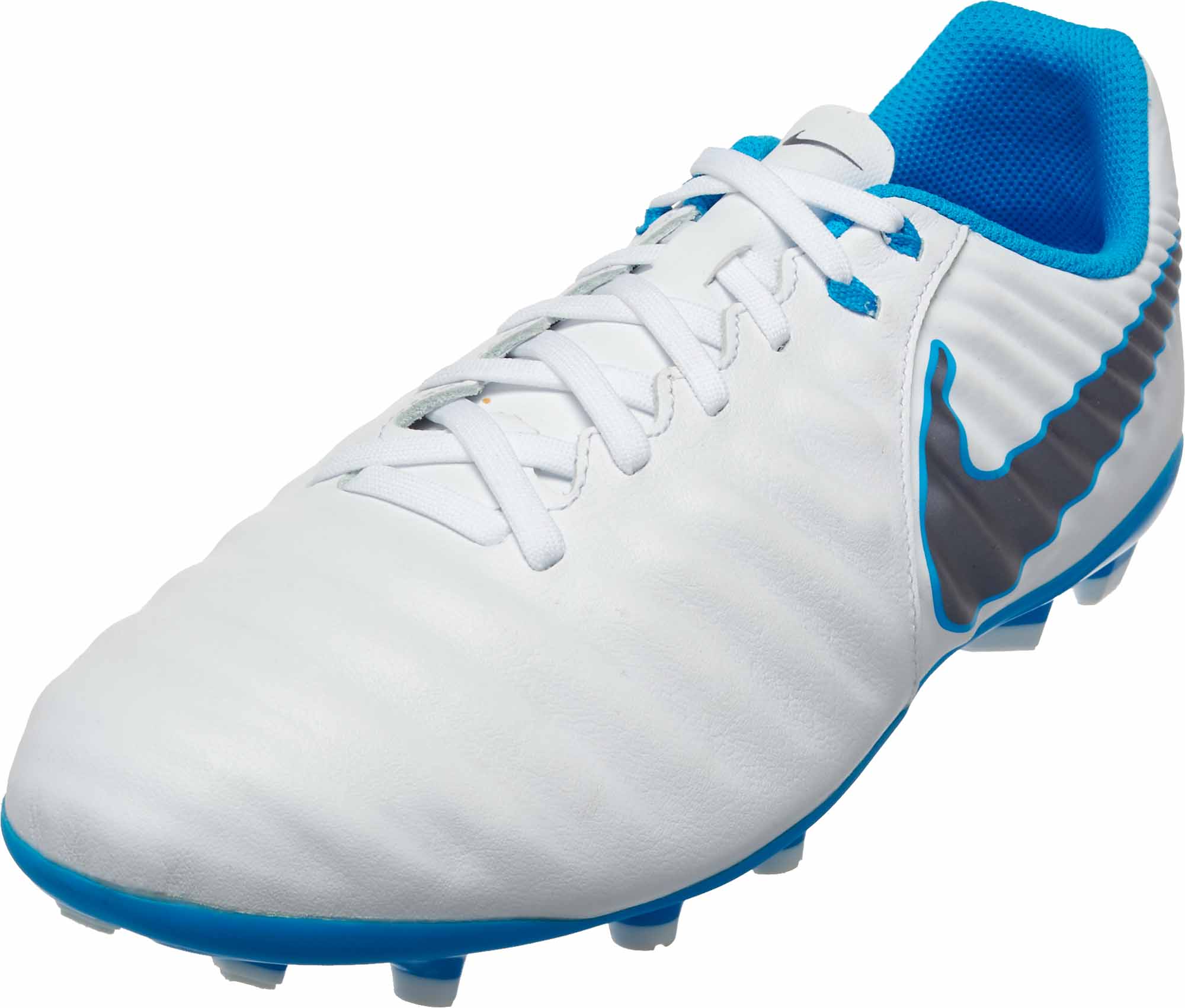 Nike Tiempo Legend VII Academy FG - Youth - White/Metallic Cool Hero - Soccer Master