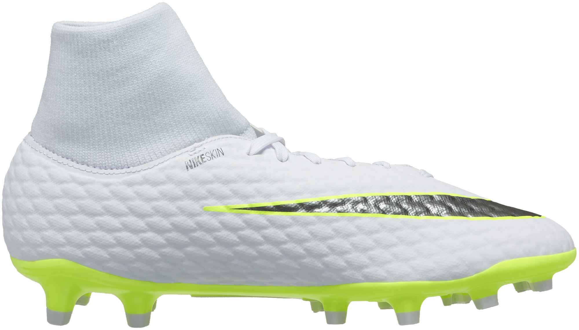 Hypervenom III DF FG - White/Metallic Cool - Soccer Master