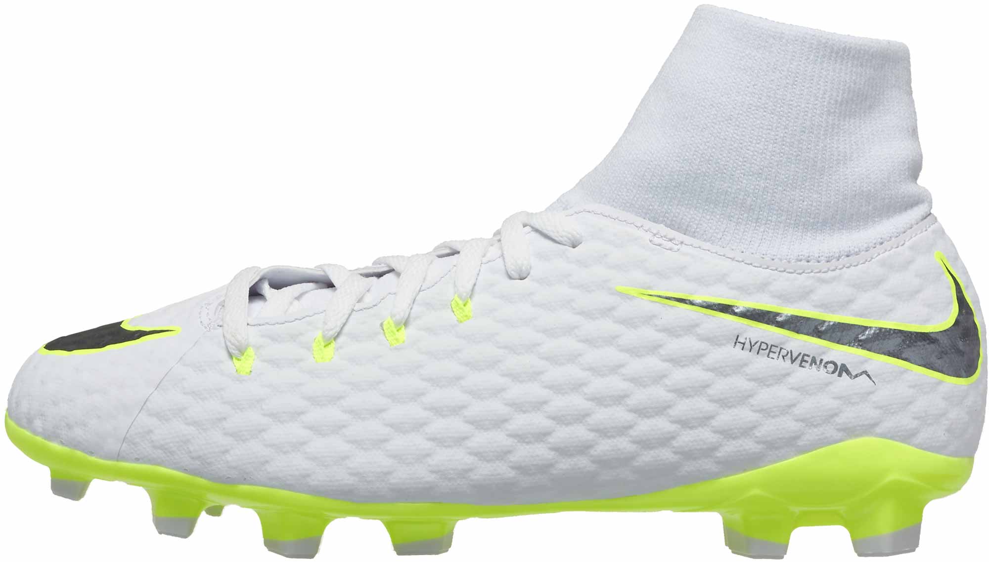 factor Perla Autonomía Nike Hypervenom Phantom III Academy DF FG - Youth - White/Metallic Cool  Grey/Volt - Soccer Master