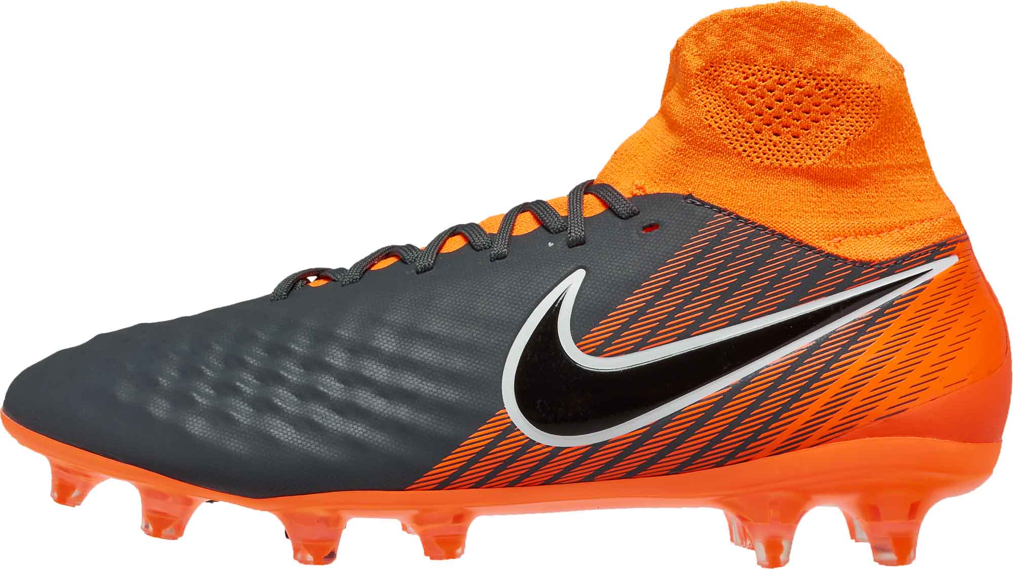 Dolor Sofisticado montón Nike Magista Obra 2 Pro DF FG - Dark Grey & Total Orange - Soccer Master